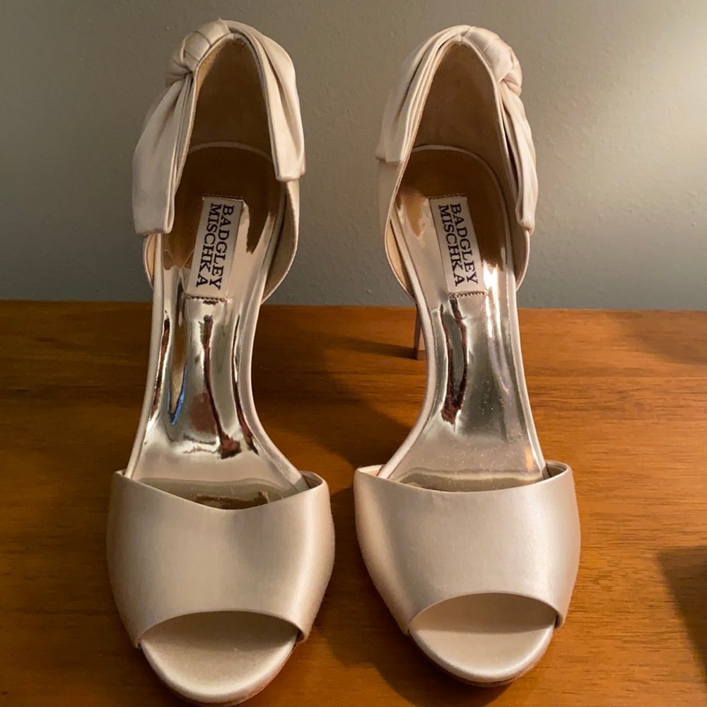 Bradley Mischka ivory shoes